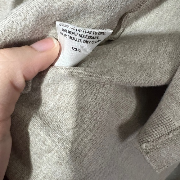 Eileen Fisher 100% Cotton Shawl Collar Cardigan S Taupe - Picture 3 of 5